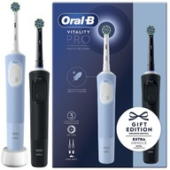 ELEKTRICKÁ ZUBNÁ KEFKA ORAL-B VITALITY PRO D103 DUO BLACK BLUE