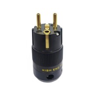 AC hálózati dugó, férfi USA AUDIO4U SCHUKO GOLD