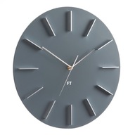 Dizajnové nástenné hodiny Future Time FT2010GY Round grey 40cm