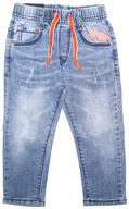 Spodnie jeansowe dla chłopca jeansy dziecięce joggery chłopięce 80/86