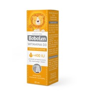 Bobolen Witamina D3 400 IU Dozownik Z Pompką Dla Dzieci 120ml