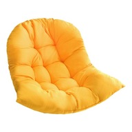 Závesné vajíčko Vankúš na stoličku Mäkký prútený ratanový sedací nábytok Závesný žltý