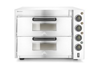 Piecyk do pizzy 2-komorowy 3000 W, HENDI, srebrny, 230V/3000W, 580x560x(H)4