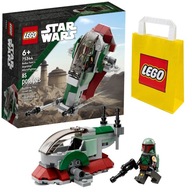 KLOCKI LEGO STAR WARS 75344 MIKROMYŚLIWIEC BOBY FETTA DLA DZIECI + TORBA