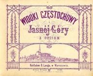 litografia 1876 Częstochowa. Jasna Góra karta tyt.