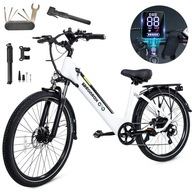 Rower elektryczny Męski/Damski miejski E-bike KORNORGE C7 26" 32KM/H 36V