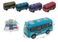 AUTOBUS S POHONOM hračka pre deti mix 4 FARBY 5,5 x 12 x 6 cm autíčko 3+