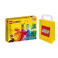 LEGO CLASSIC č.11017 - Kreatívne príšery + Darčeková taška LEGO