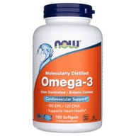 Omega-3 Molecularly Distilled & Enteric Coated NOW Mozog Odolnosť 180k