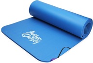 MATA DO ĆWICZEŃ FITNESS JOGI PILATES PIANKA NBR 180x60x1CM NIEBIESKA