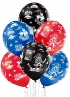 Balony kolorowe PIRACI na urodziny roczek 30cm 6sz
