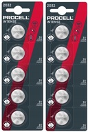 Lítium akkumulátorok Duracell Procell Intense CR2032 3V 10 db