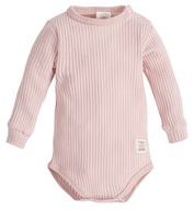 Body niemowlęce koperta bawełna prążek Makoma Harmony Natural Pink 86 cm