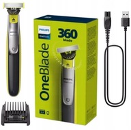 ZESTAW GOLARKA TRYMER PHILIPS ONEBLADE 360 QP2734/20 NASADKA