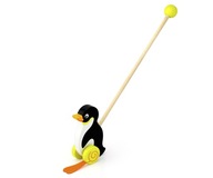 Pchacz - Pingwinek drewniany, Czarno Biało Żółty