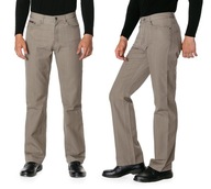 Spodnie Męskie Bawełniane Jeansy Beżowe LY104 W38