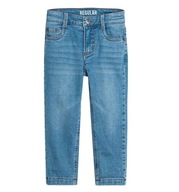 COOL CLUB Spodnie jeansowe chłopięce ocieplane regular niebieskie r. 92
