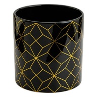 Kvetináč Keramika Čierny Zlatý Glamour