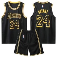 dieťa Tričko Lakers James No. 23 Kobe No. 24 Basketbalové oblečenie