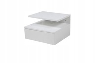 Závesný nočný stolík Actona Ashlan 35 x 32 x 22,5 cm biely