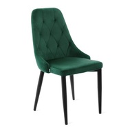Krzesło LOUIS QUILTER welurowe zielone 44x59x88 cm HOMLA glamour