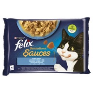 FELIX SENSATIONS Saszetki dla kota Ryba 4 x 85g