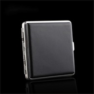 20 Pack Metal Leather Cigarette Case