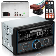 2-DIN Autós Rádió Bluetooth USB microSD RDS LCD kijelzővel és távirányítóval