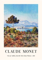 Plakat 42x29,7 A3 Claude Monet pejzaż notre dame reprodukcja art 30 WZORÓW