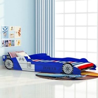 Łóżko dziecięce w kształcie samochodu, 90x200 cm, niebieski !