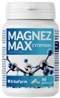 MAGNEZ MAX CYTRYNIAN witamina B6 Erbafarm 90 tabletek