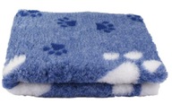 Blovi Dry-Bed UK podložka pre psa biela, odtiene modrej 100 cm x 75 cm