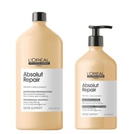 Loreal Absolut Repair szampon 1500 ml + odżywka 750 ml odbudowa