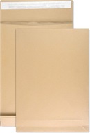 50x brązowa koperta składana rozszerzana DIN C4 229×324mm 130g bez okienka