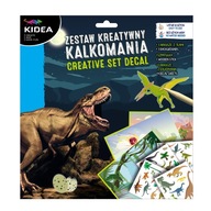 Zestaw kreatywny kalkomania Kidea Dinozaury DERFORM