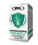 Real Pharm Ashwagandha 90tab Ashwaganda reguluj stres 7% witanolidów 300mg