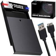 Kieszeń Na Dysk HDD Obudowa Dysku Twardego SATA 2,5'' do 5 Gbps USB 3.2