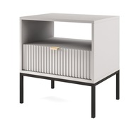 PIASKI NOVA Nočný stolík sivý 54x39x56 cm