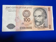 Banknot - 100 intis - Peru, 1987