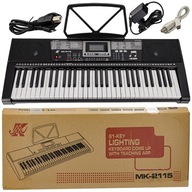 Keyboard Organy Pianino MK-2115 MIDI zestaw do nauki gry Meike