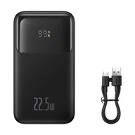 BASEUS SZYBKI POWER BANK 10000mAh 22,5W POWERBANK Z KABLAMI USB-C LIGHTNING