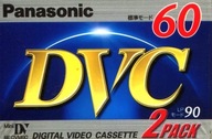 2x KASETA PANASONIC DV DVM60 Mini DV AY-DVM60V2 DUO-PAK