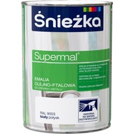 Supermal Emalia Olejno-Ftalowa - biała połysk 0,8l