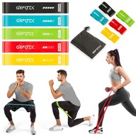 ZESTAW 5 GUM DO ĆWICZEŃ TAŚM OPOROWYCH TRENINGOWYCH BANDS 0,5-30KG GYMTEK