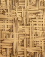Tapeta drewno plecionka 3D salon przedpokój pokój