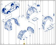 ZAŚLEPKA PROGU RENAULT MEGANE IV OE 7703074622