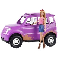 OUTLET - MATTEL - BARBIE - SAMOCHÓD SUV + LALKA - GHT18