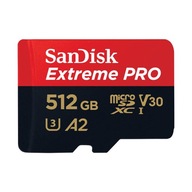 KARTA PAMIĘCI SANDISK EXTREME PRO MICROSDXC 512GB 200/140 MB/S UHS-I U3