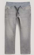 Dziecięce spodnie C&A jeansy szare Straight jeans -jog denim, r. 122, 7 lat