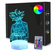 3D lampa Led Son Goku DRAGON BALL + PILOT